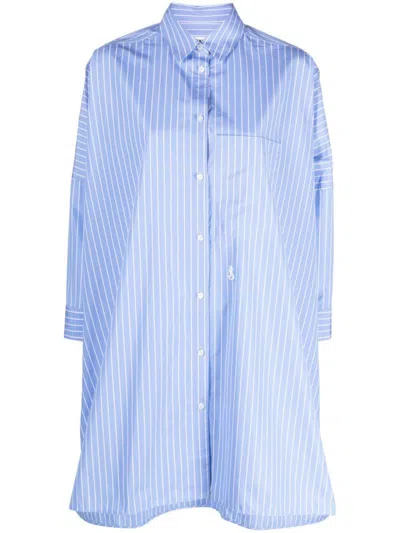 Jil Sander Striped Cotton Shirt In Multi