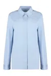 Jil Sander Women's Striped Cotton Shirt In Blue