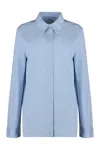 Jil Sander Women's Striped Cotton Shirt In Light Blue