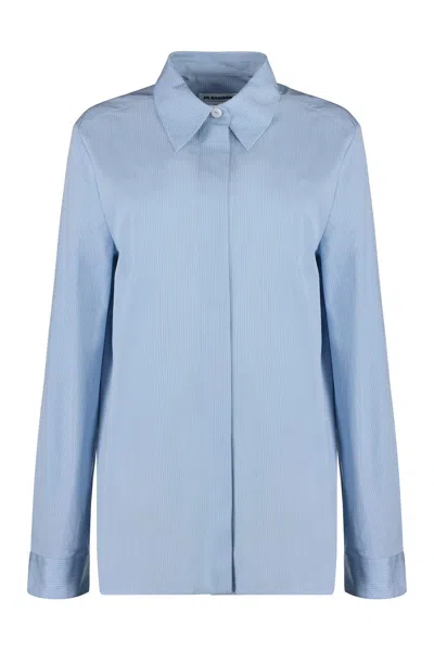 JIL SANDER STRIPED COTTON SHIRT