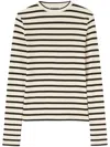 JIL SANDER JIL SANDER STRIPED COTTON T-SHIRT