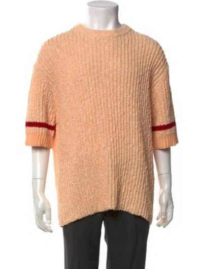 Pre-owned Jil Sander Striped Crew Neck Pullover In Orange