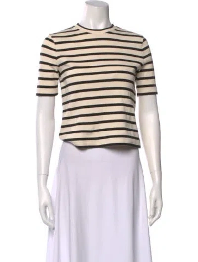 Pre-owned Jil Sander Striped Crew Neck T-shirt In Neutral