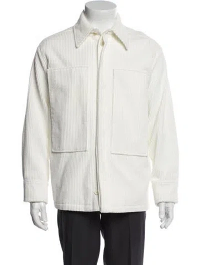 Pre-owned Jil Sander Striped Jacket In White