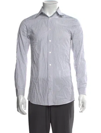 Pre-owned Jil Sander Striped Long Sleeve Dress Shirt In Multi