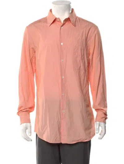 Pre-owned Jil Sander Striped Long Sleeve Shirt In Pink