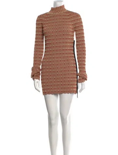 Pre-owned Jil Sander Striped Mini Dress In Multi