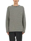 Jil Sander Boiled Striped Wool Compact Jersey In Multicolour