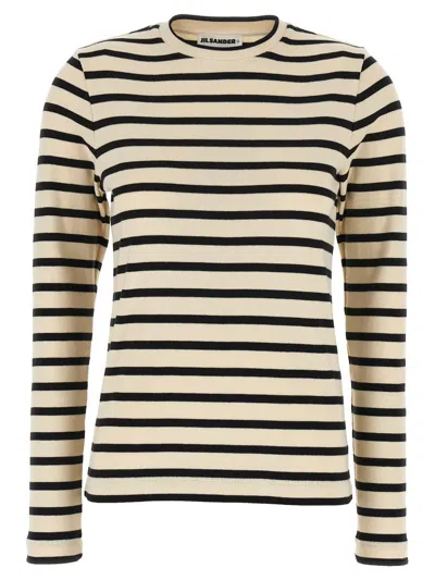 JIL SANDER JIL SANDER STRIPED SWEATER