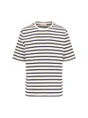 Jil Sander Black And White Striped Short Sleeve T-shirt
