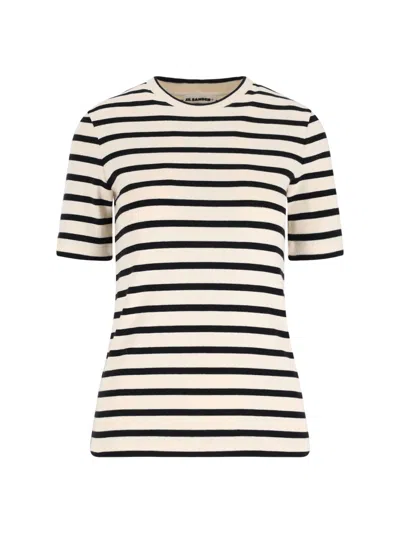 JIL SANDER STRIPED T-SHIRT