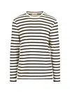 Jil Sander Horizontal Stripe-print Sweatshirt In Gray