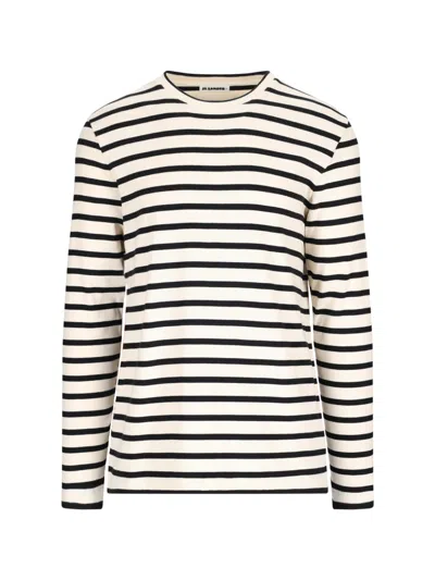 JIL SANDER STRIPED T-SHIRT