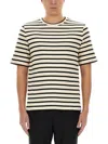Jil Sander Striped T Shirt In Multi