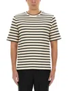 Jil Sander Striped T Shirt In Multi