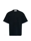 Jil Sander Striped-trim T-shirt In Blue