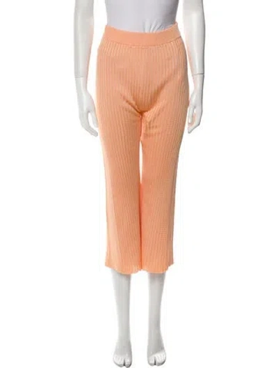 Pre-owned Jil Sander Striped Wide Leg Pants W/ Tags In Orange