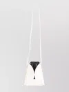Jil Sander Structured Round Panels Crossbody Bag In White