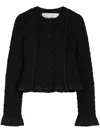 Jil Sander Strukturierte Jacke In Schwarz
