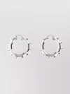 Jil Sander Studded Hoop Earrings Featuring Detailing