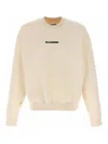 Jil Sander Beige Logo Print T-shirt