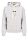 Jil Sander Hoodie With Logo Print In Gray