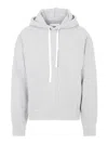 Jil Sander Minimalist Light Grey Cashmere-cotton Hoodie