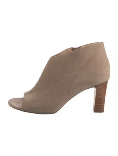 Pre-owned Jil Sander Suede Ankle Boots In Neutral