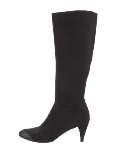 Pre-owned Jil Sander Suede Boots In Black