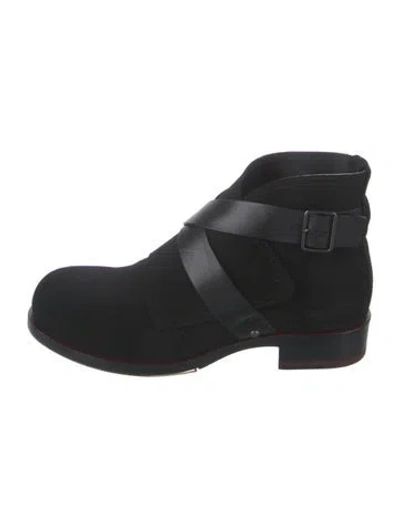 Pre-owned Jil Sander Suede Boots In Black