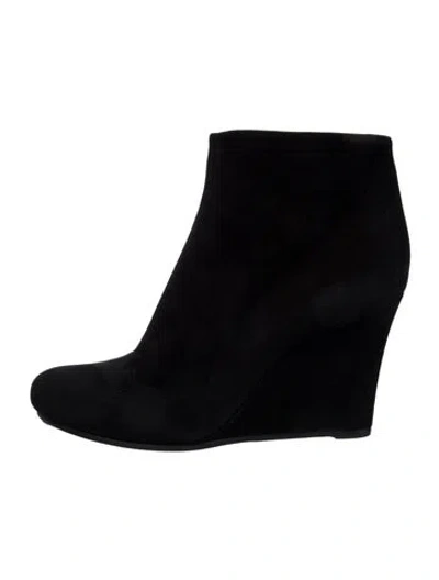 Pre-owned Jil Sander Suede Boots In Blue