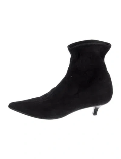 Pre-owned Jil Sander Suede Boots In Blue