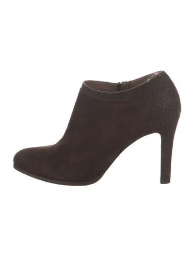 Pre-owned Jil Sander Suede Boots In Brown