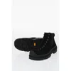 Jil Sander Suede Lace-up Chelsea Booties With Vibram Sole