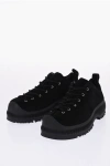 Jil Sander Suede Lace-up Sneakers With Vibram Sole