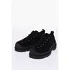 Jil Sander Suede Lace-up Sneakers With Vibram Sole