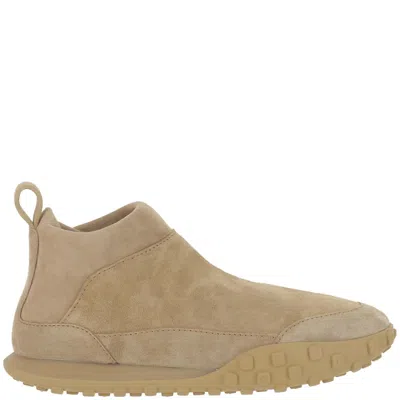 Jil Sander Suede Leather Sneakers In Neutral