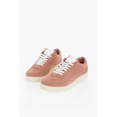 Jil Sander Suede Low-top Sneakers With Rubber Men's Sole