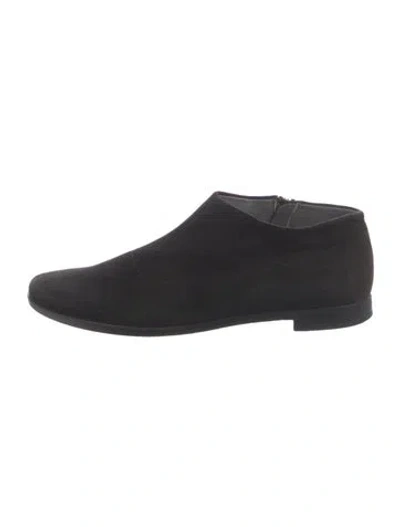 Pre-owned Jil Sander Suede Oxfords In Black