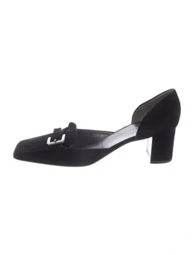 Pre-owned Jil Sander Suede Pumps In Blue