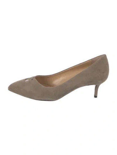 Pre-owned Jil Sander Suede Pumps In Neutrals