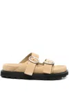 Jil Sander Suede Slides In Neutrals