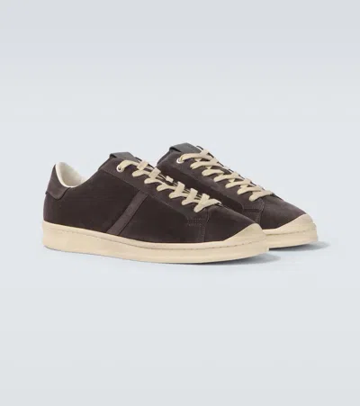 Jil Sander Suede Sneakers In Black