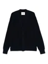 Jil Sander V Neck Cardigan Made From Wool In Blue