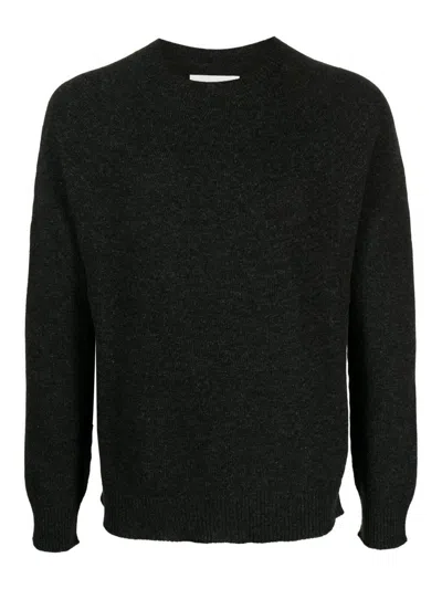 Jil Sander Fine-knit Wool-cashmere-blend Jumper In Black