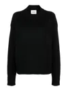 Jil Sander Chunky Pullover In Black