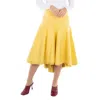 Jil Sander Sunbeam Pleated High-waist Skirt In Yellow