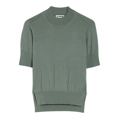 Jil Sander Superfine Cashmere Sweater In Gray