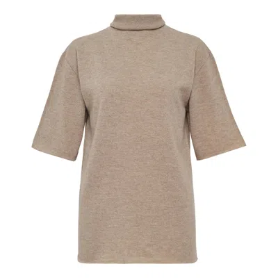 Jil Sander Superfine Eco Cashmere T-shirt In Neutral