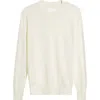 Jil Sander Superfine Merino Wool Crewneck Sweater In Natural